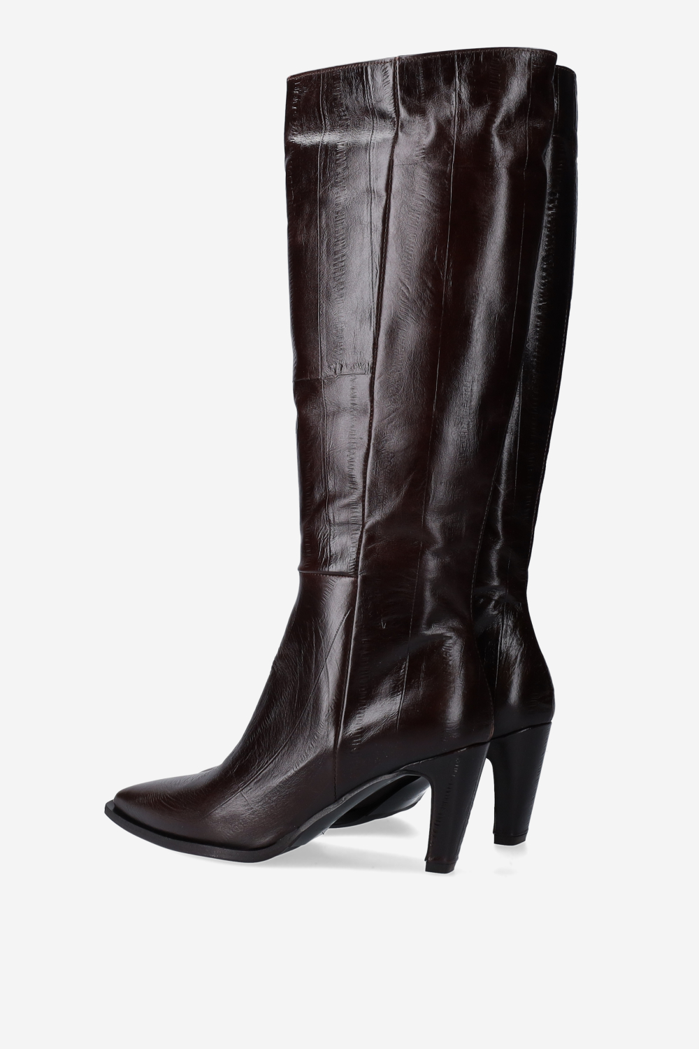 High leather boots