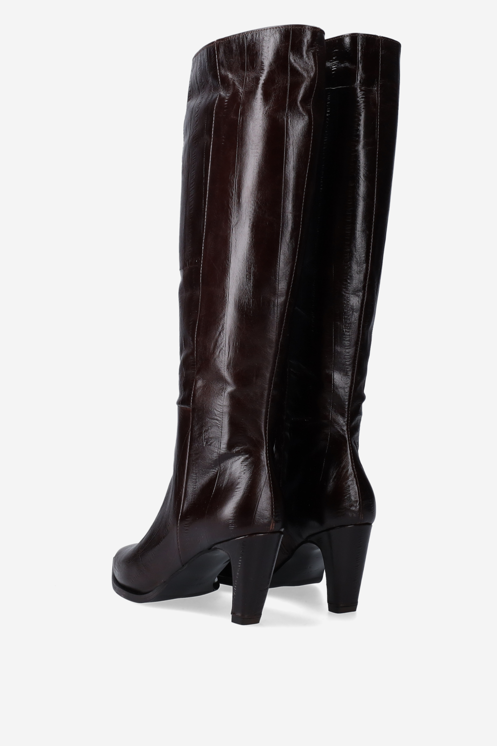 High leather boots