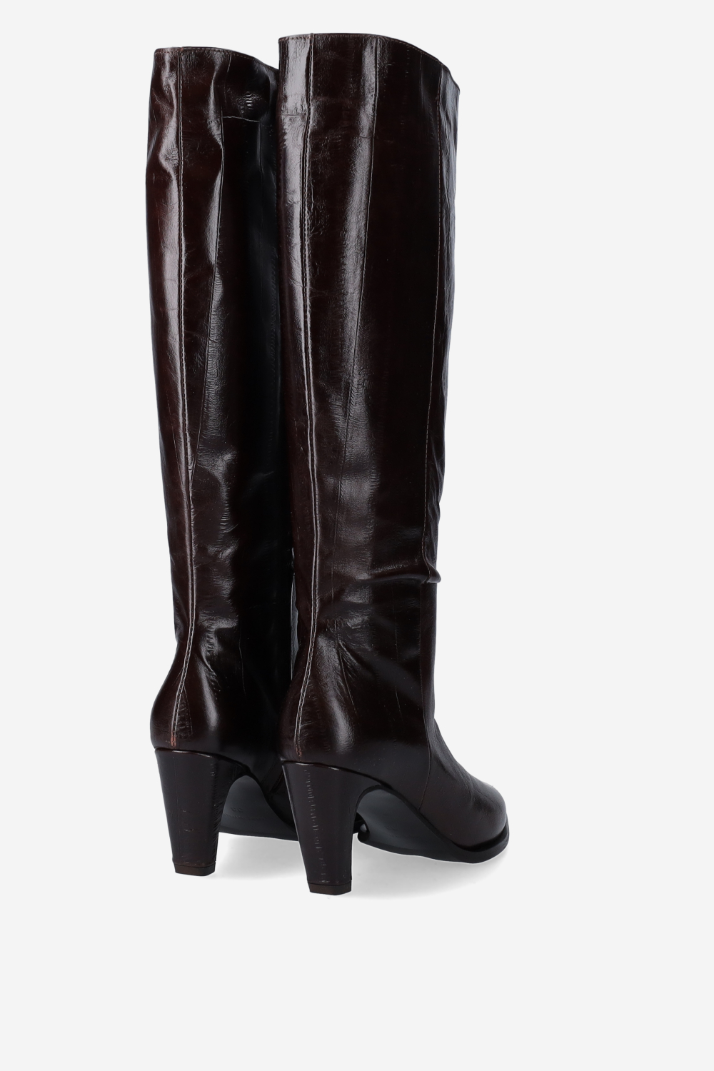 High leather boots