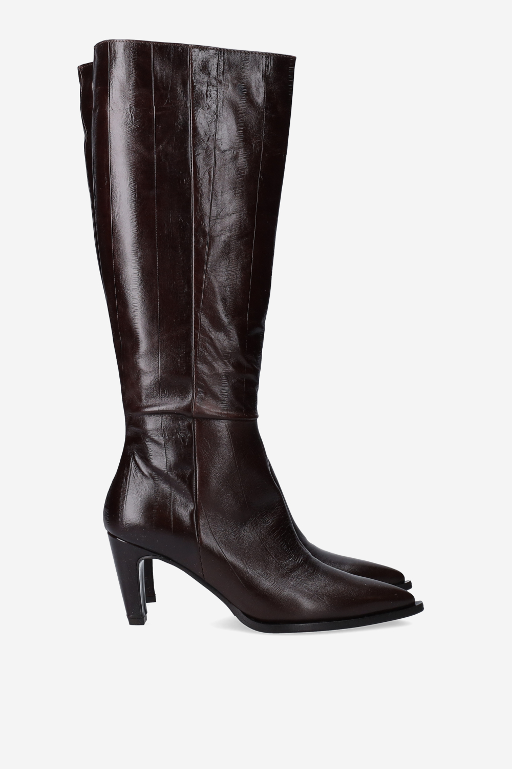 High leather boots