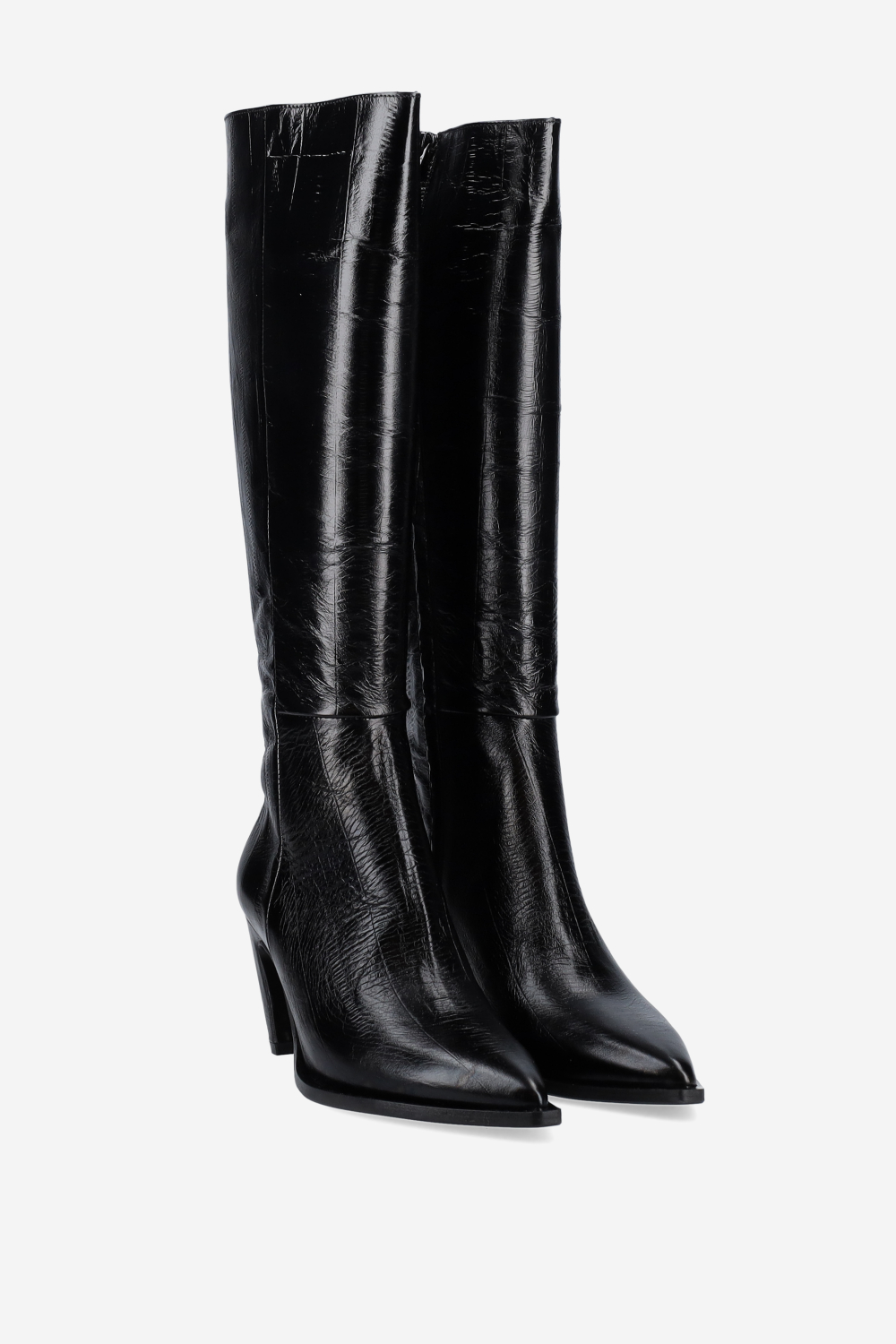 High leather boots
