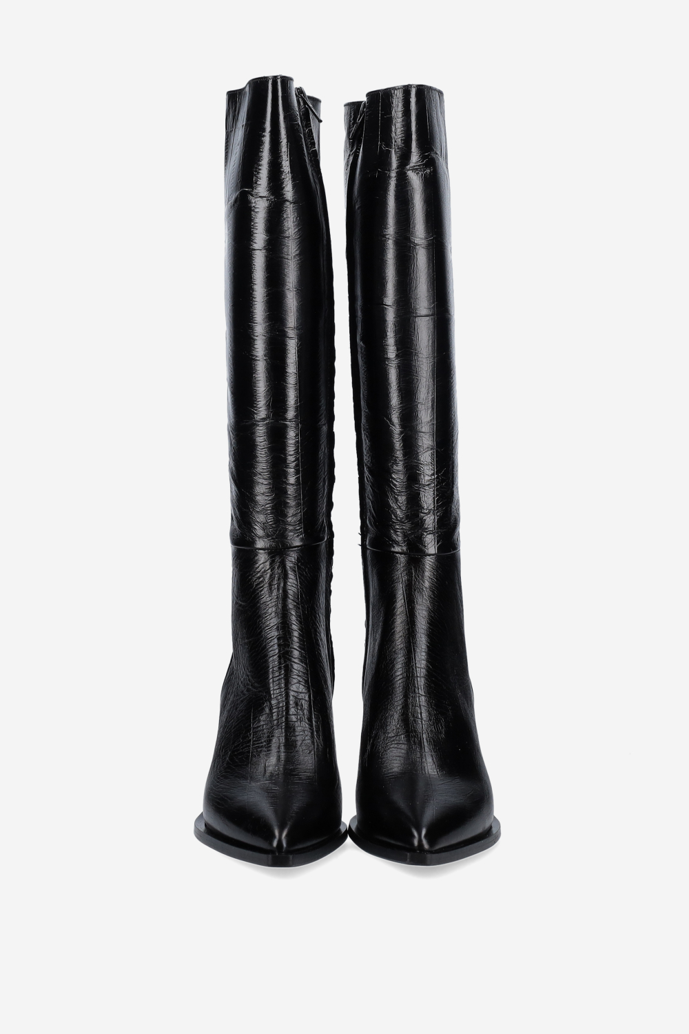 High leather boots