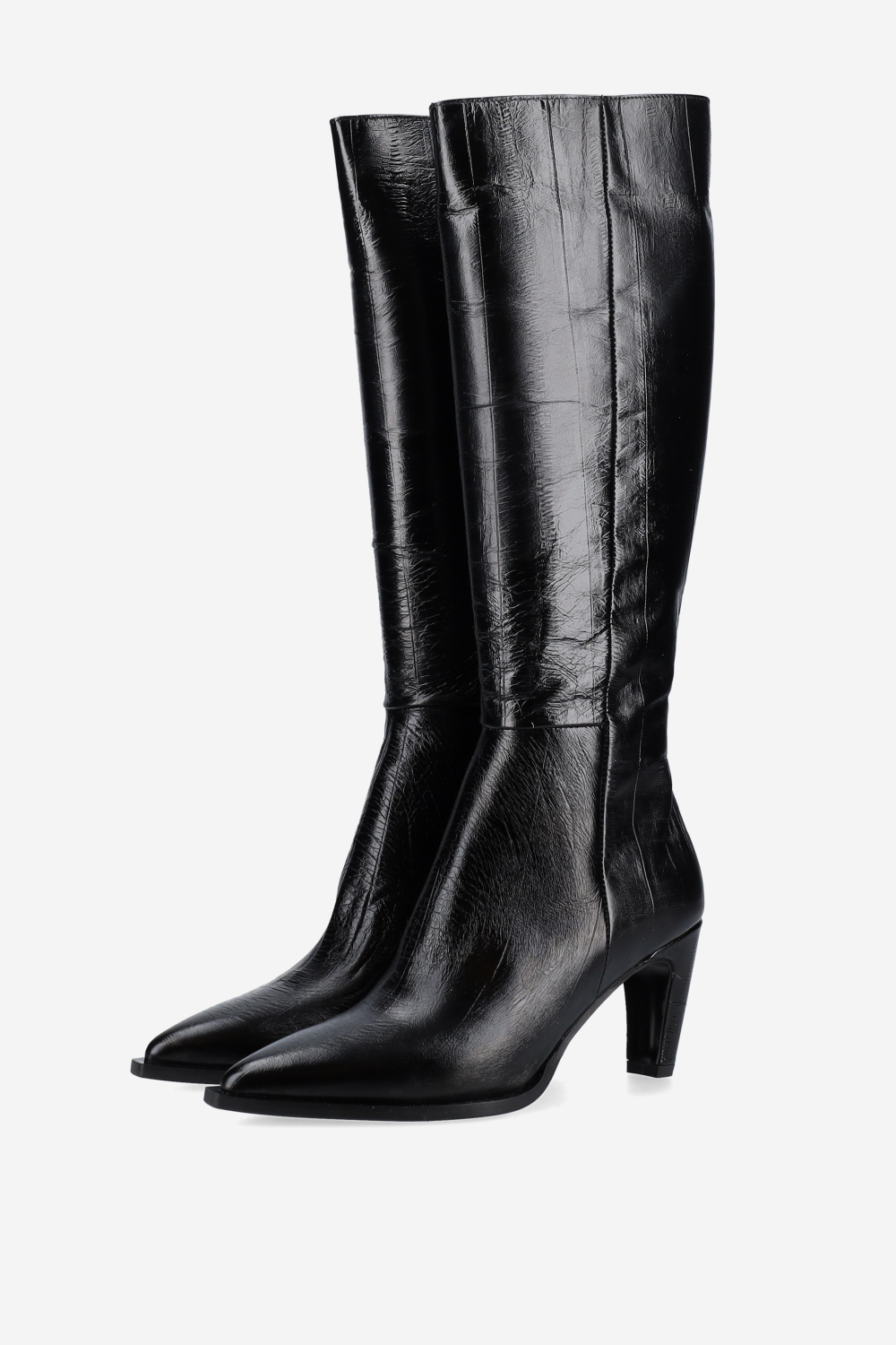 High leather boots