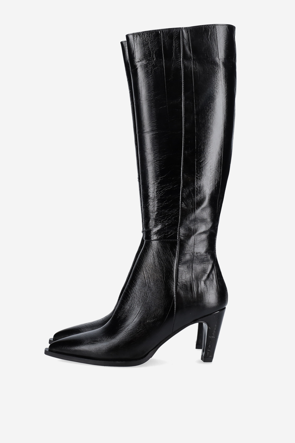 High leather boots