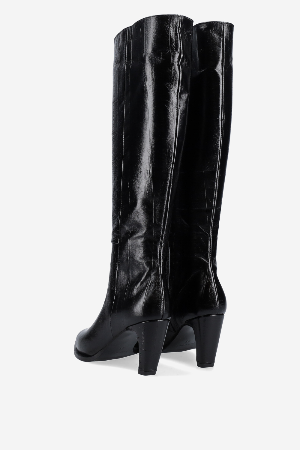 High leather boots