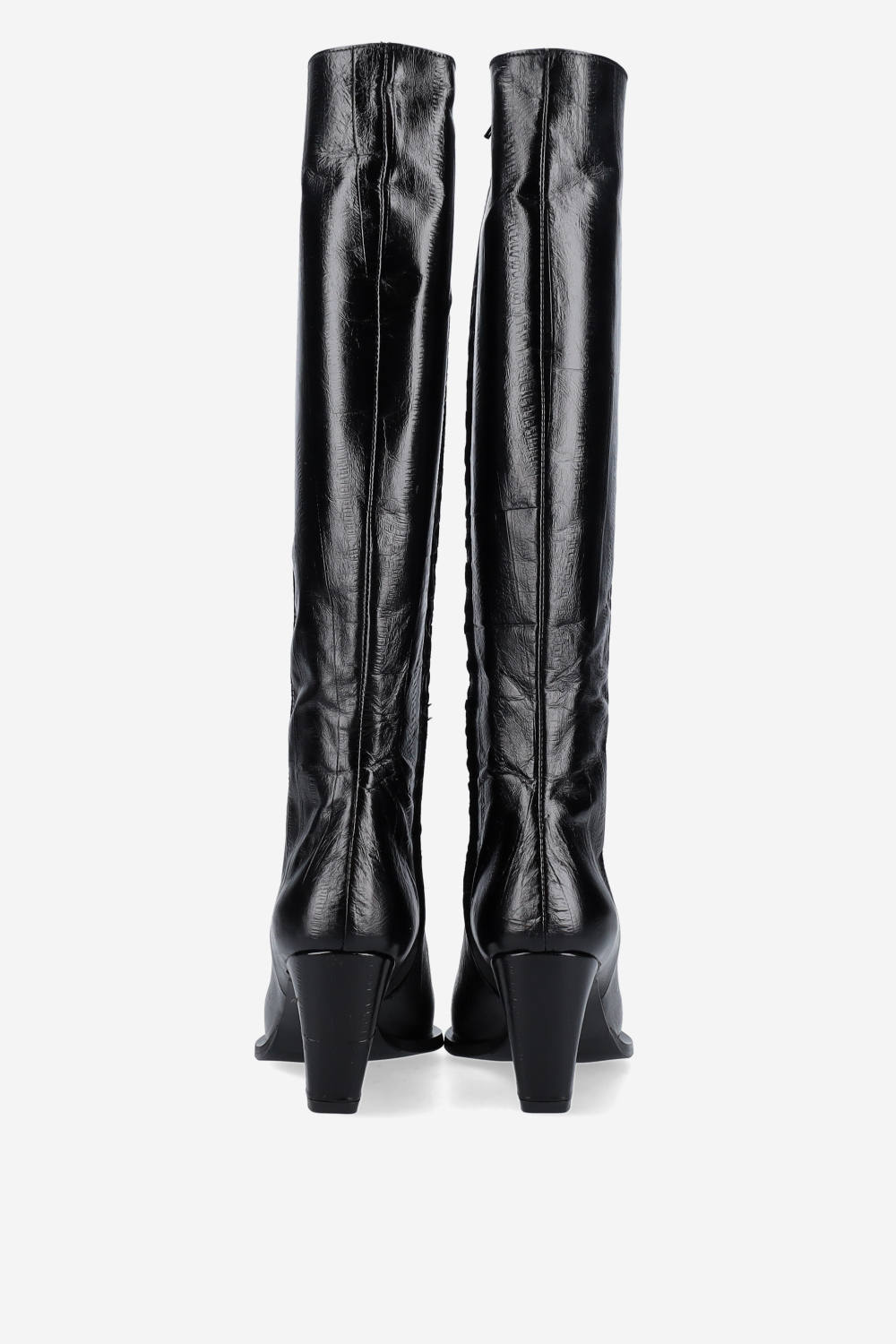 High leather boots