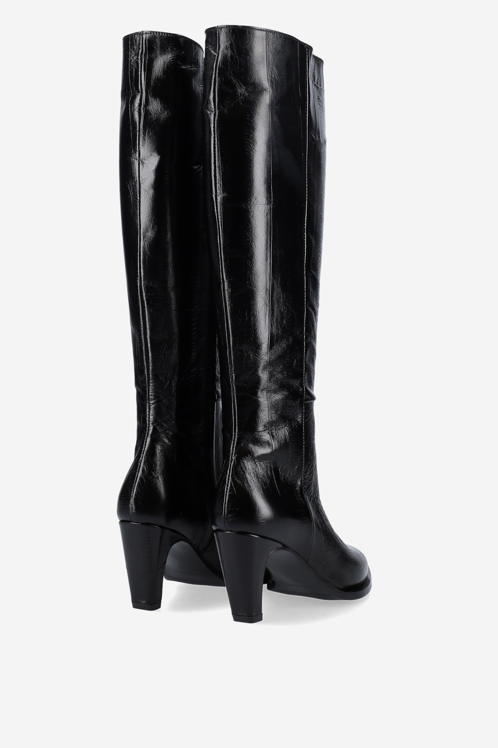 High leather boots