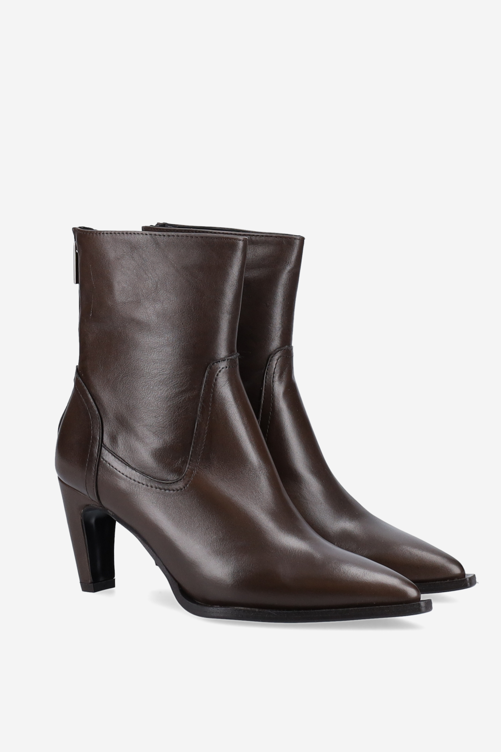 Leather ankle boots
