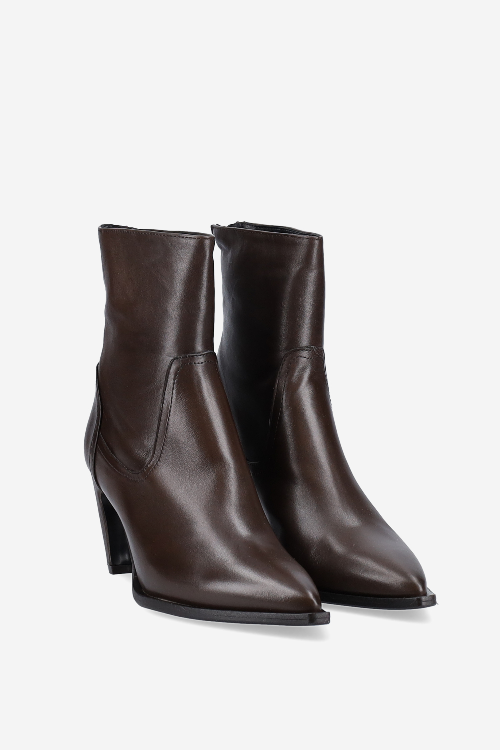 Leather ankle boots