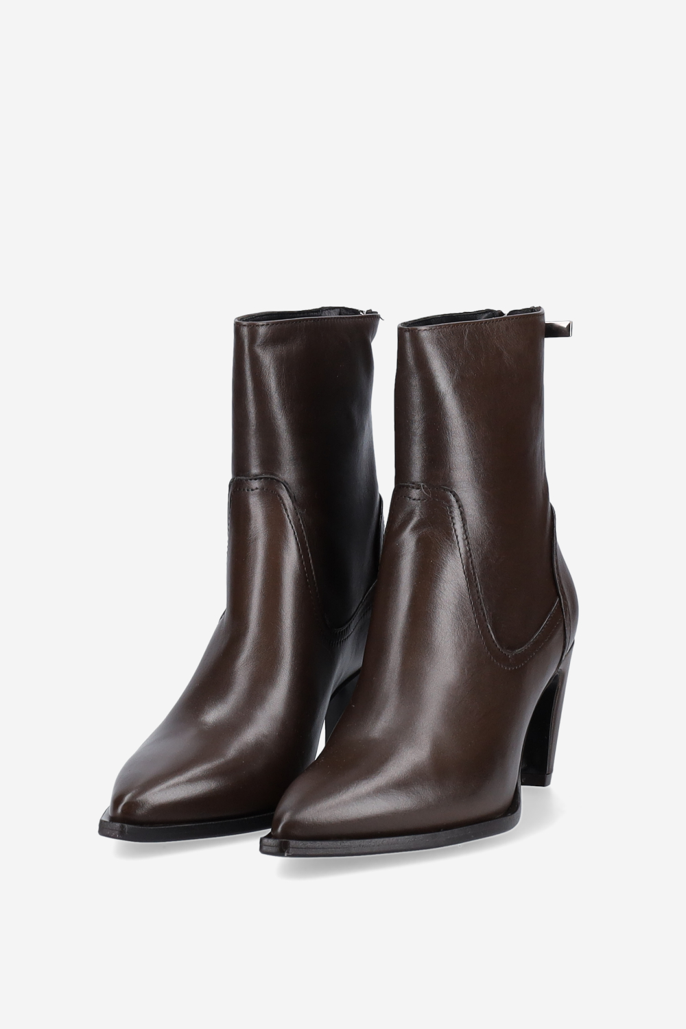 Leather ankle boots