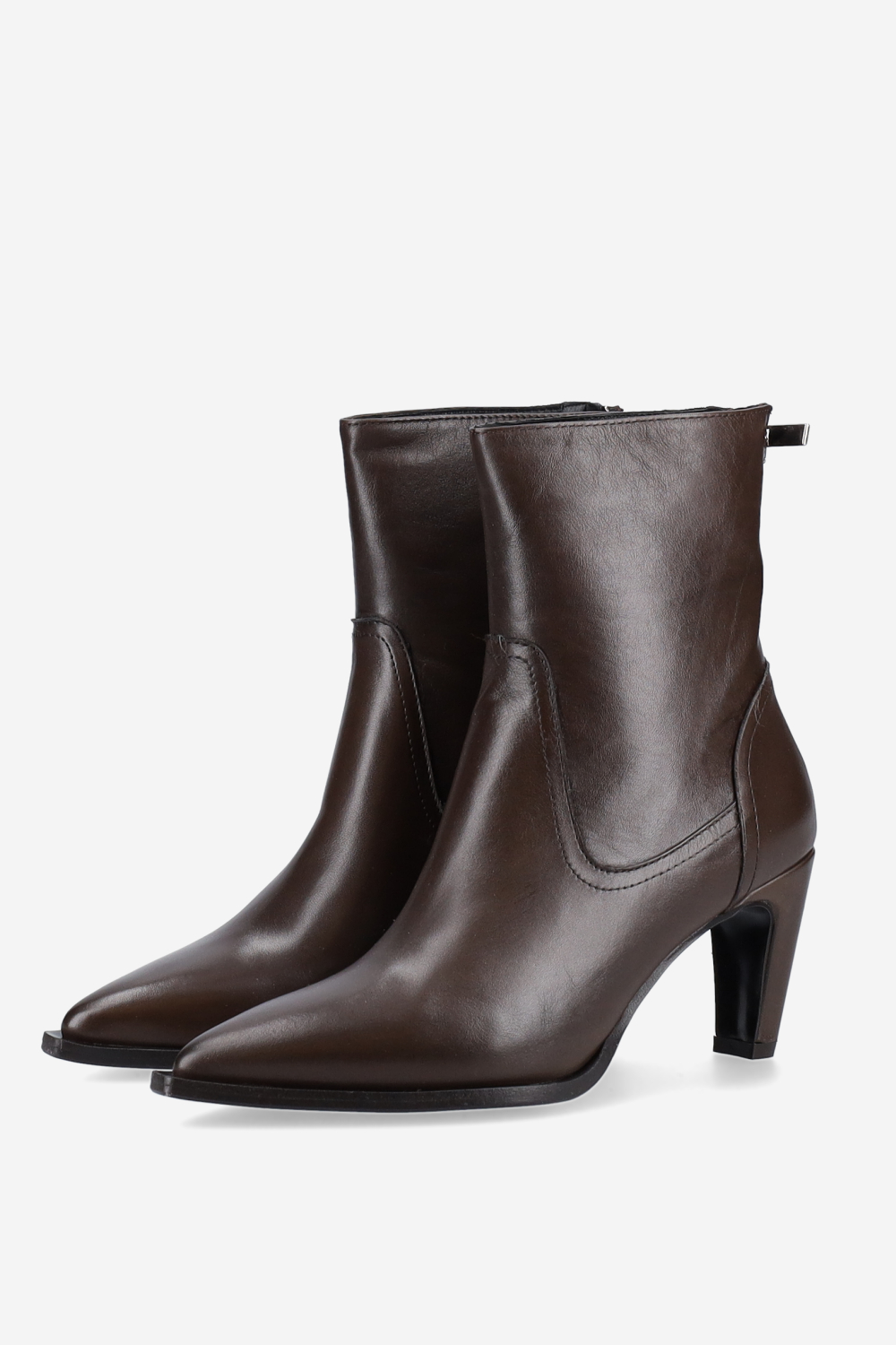 Leather ankle boots