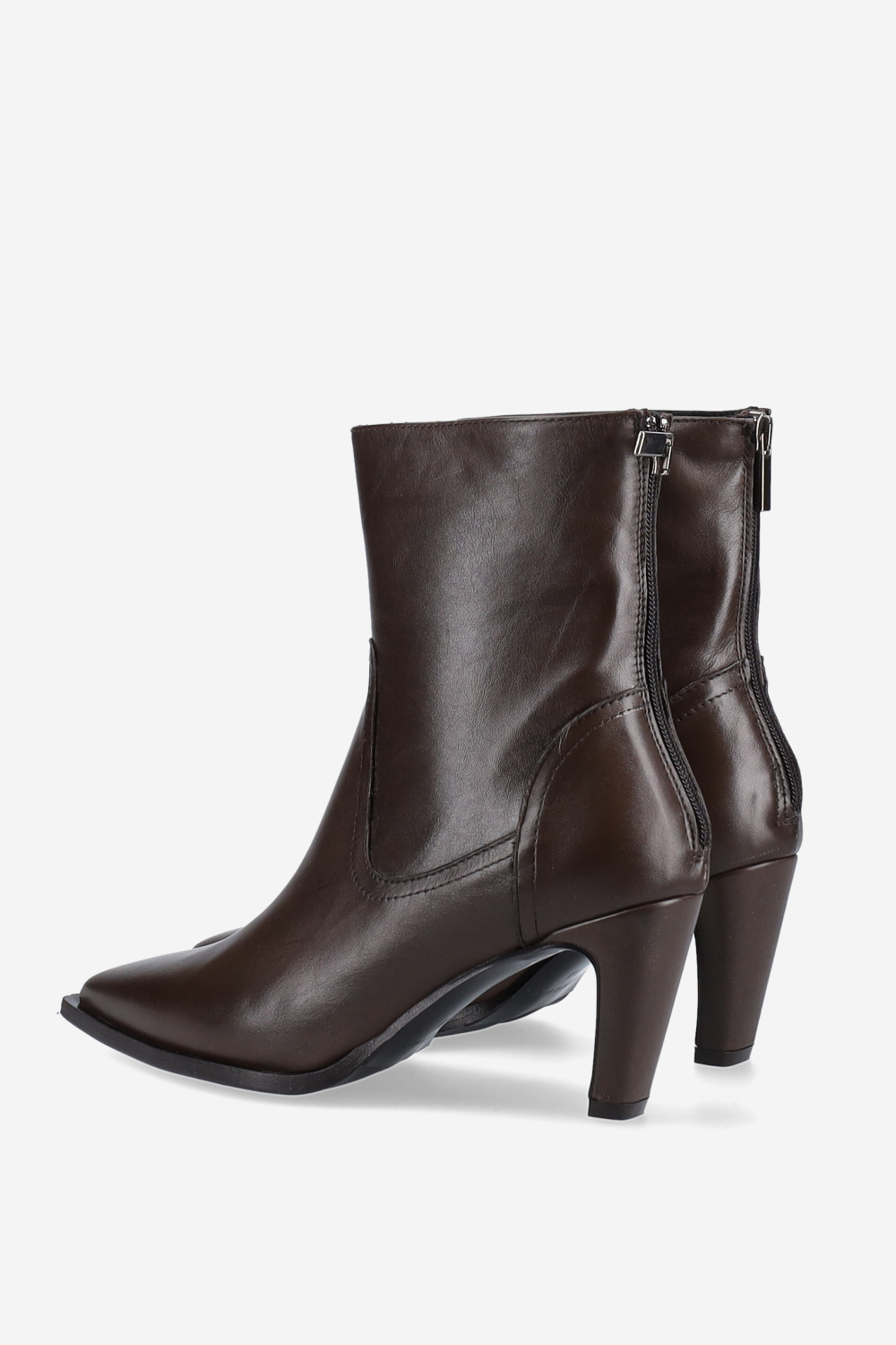 Leather ankle boots