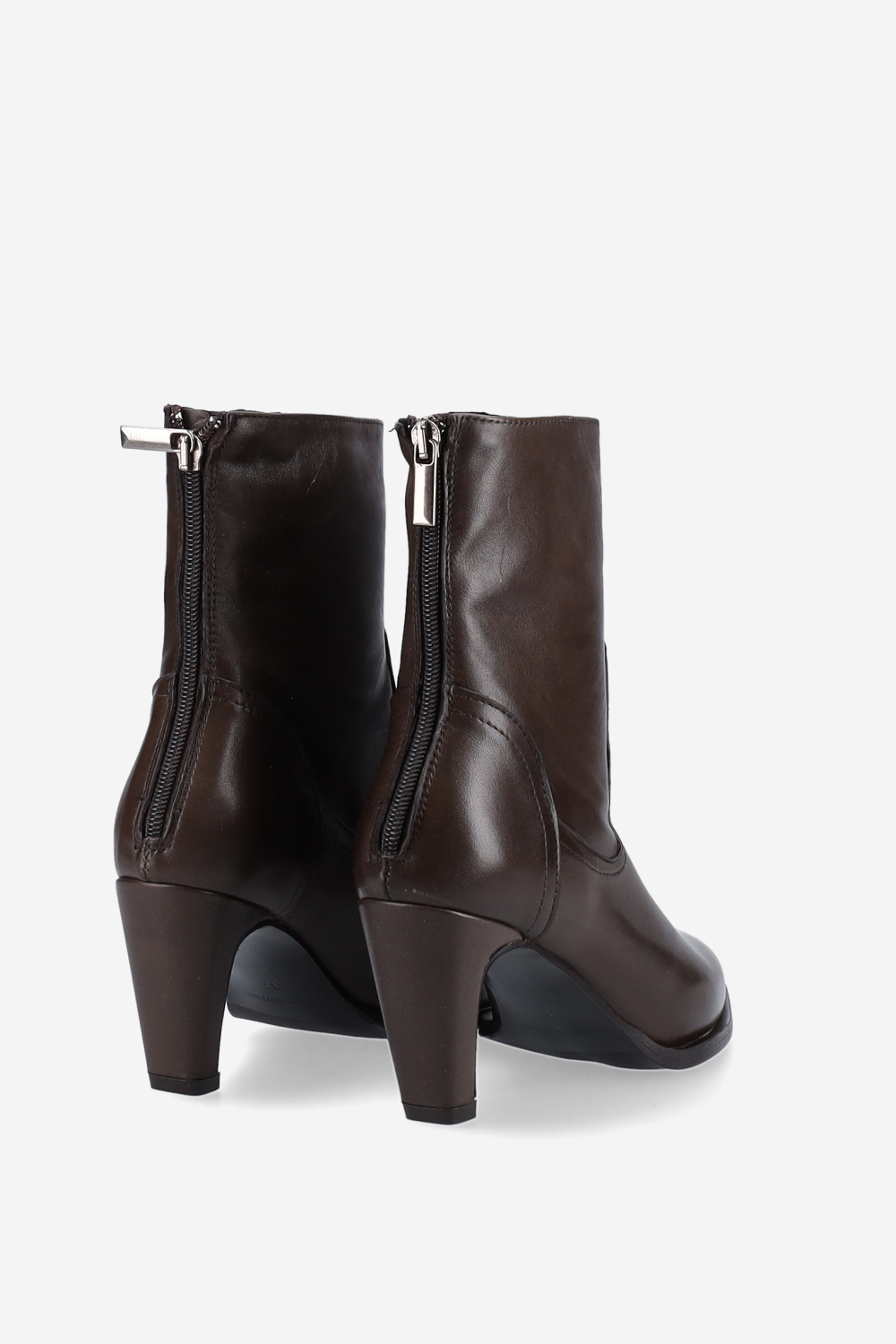 Leather ankle boots
