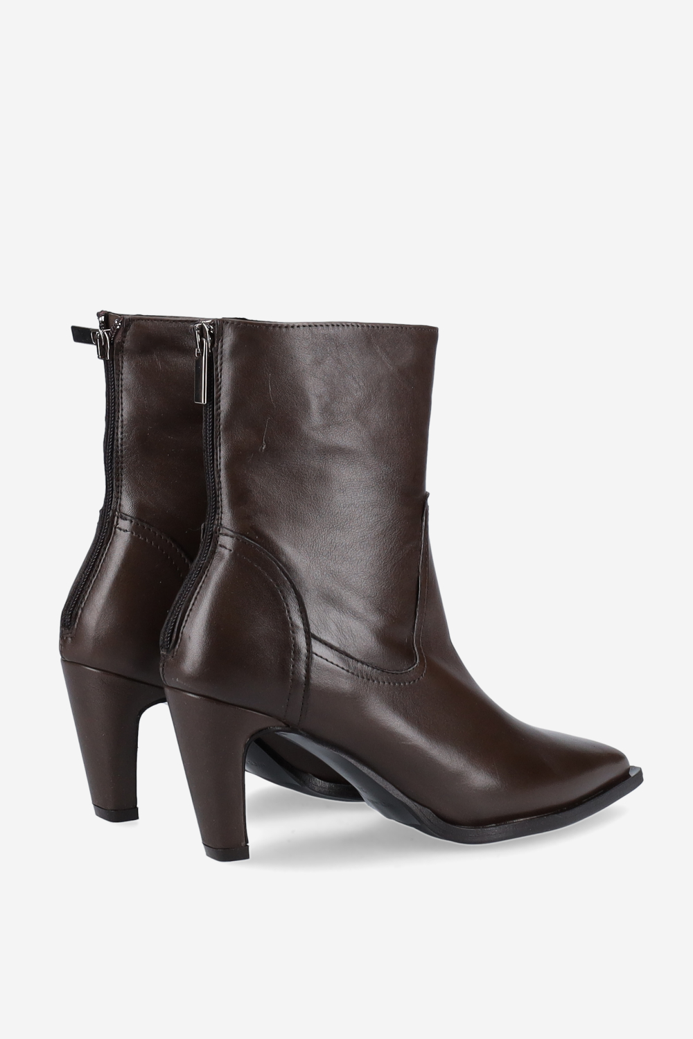 Leather ankle boots