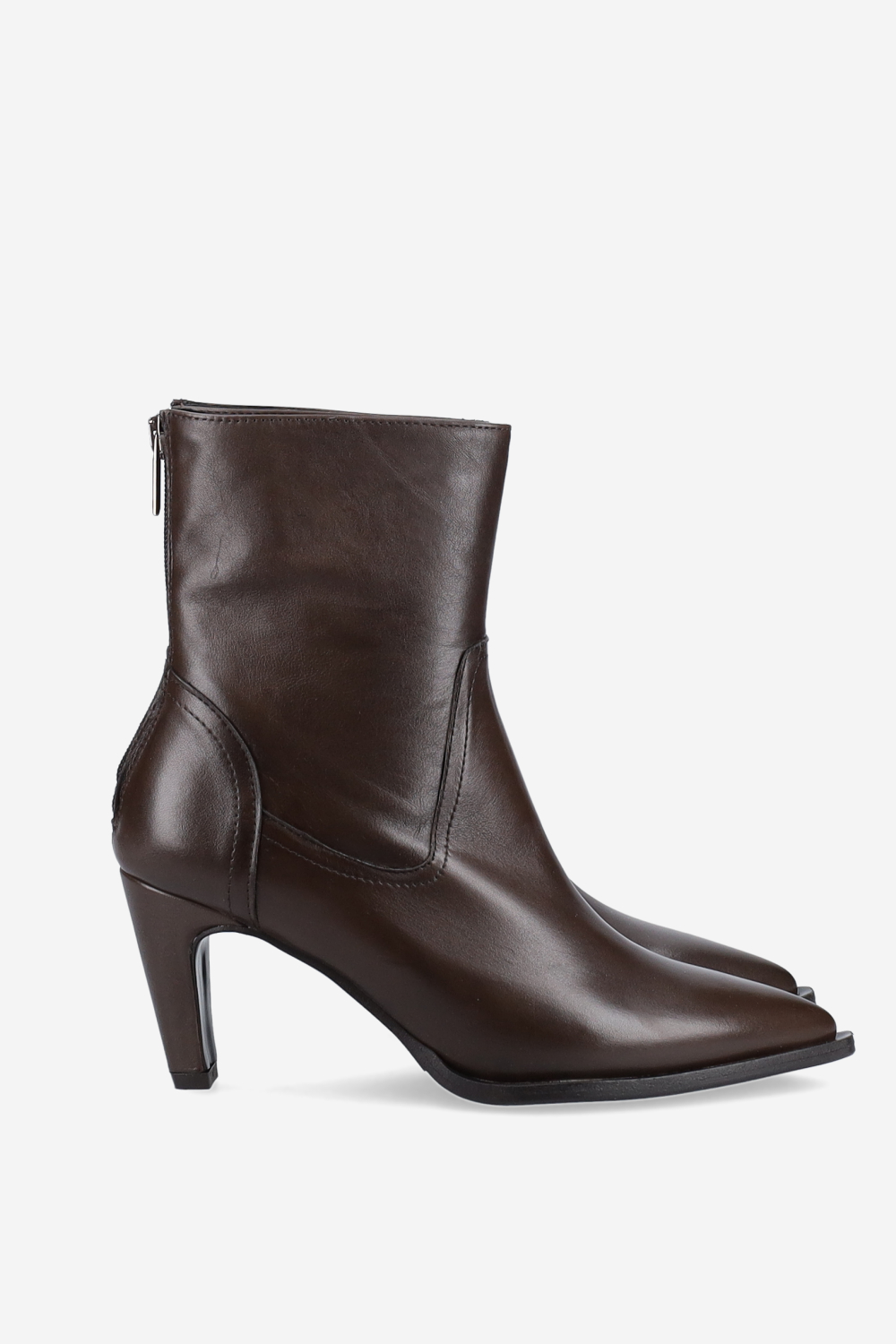 Leather ankle boots