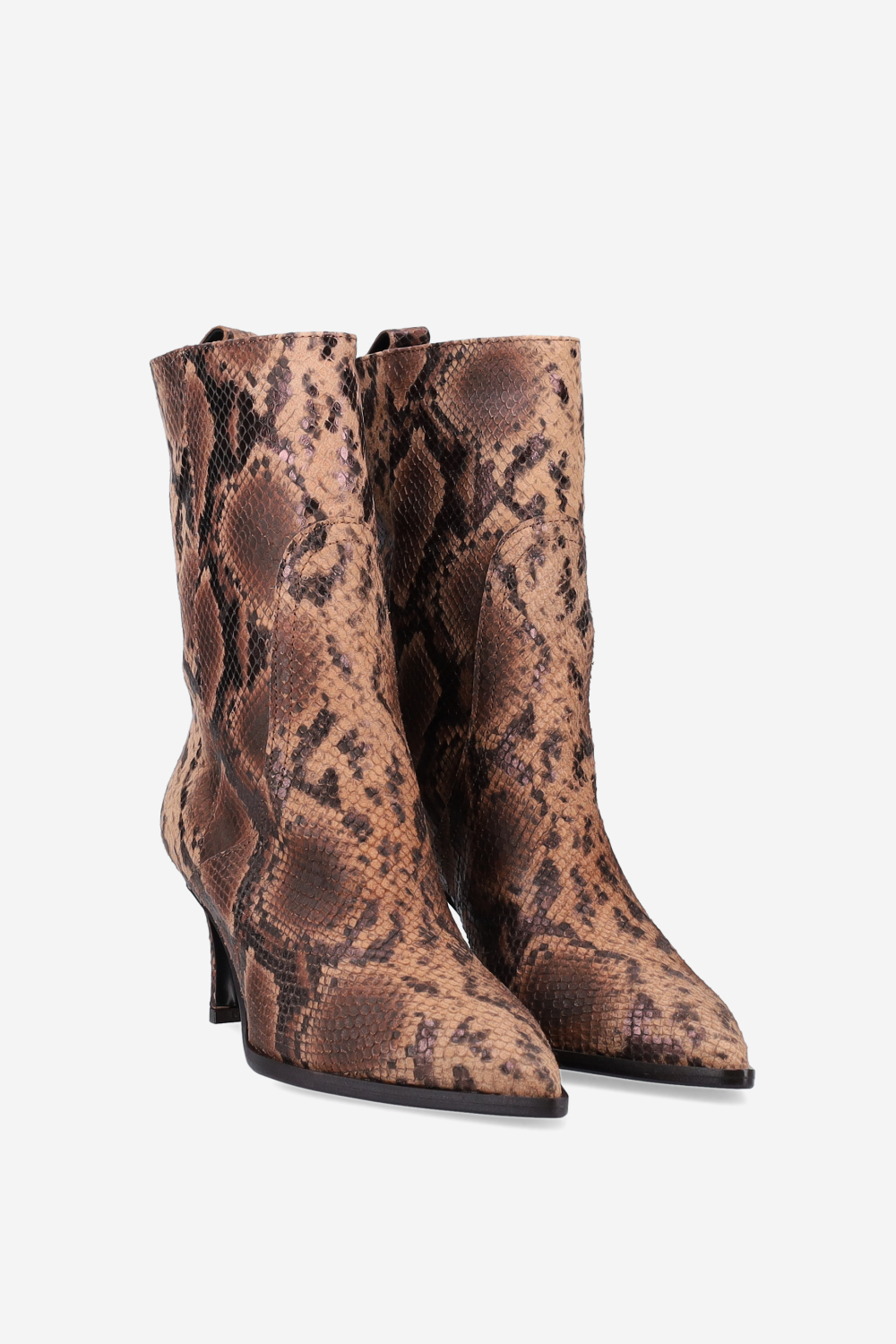 Pitone leather boots