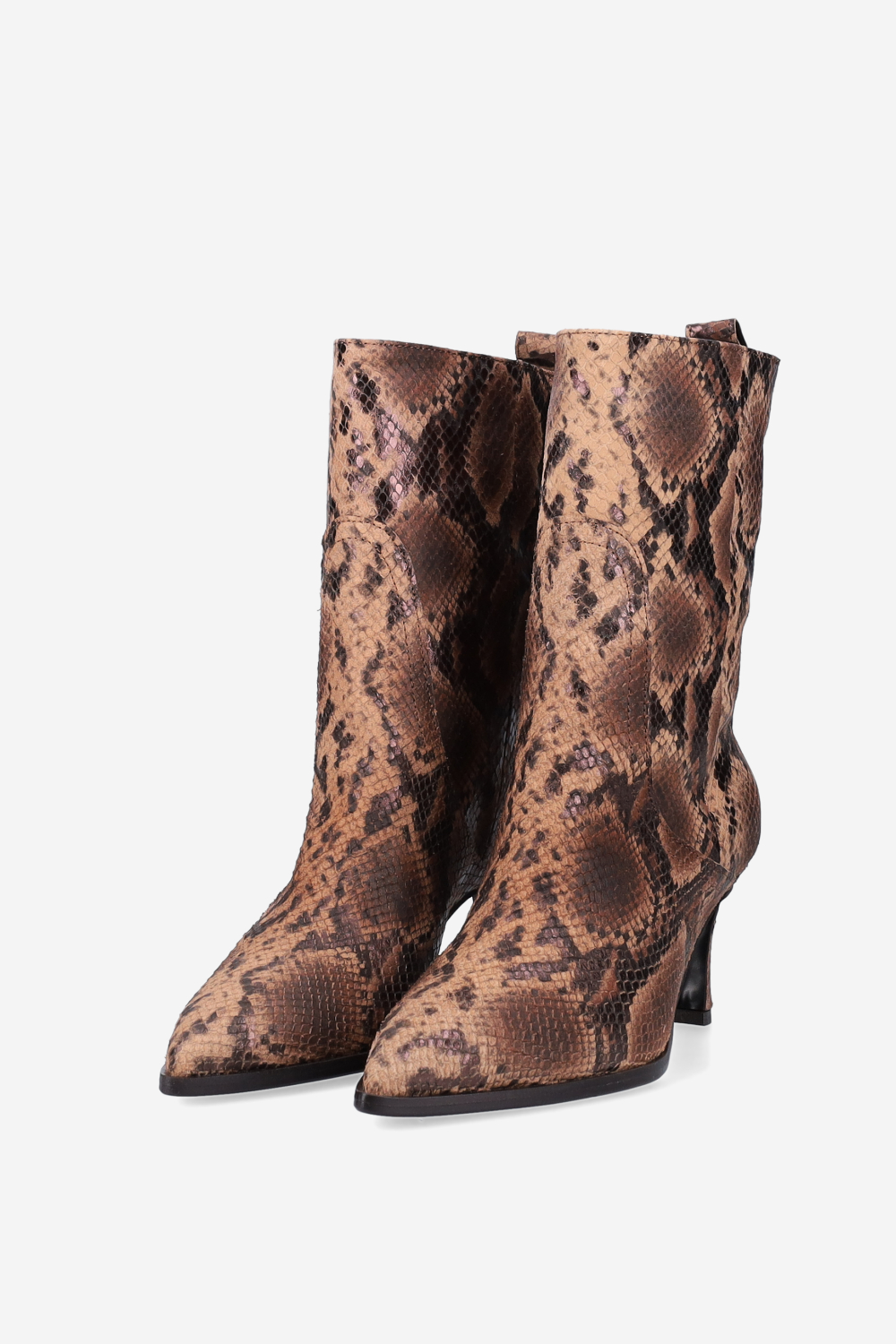 Pitone leather boots