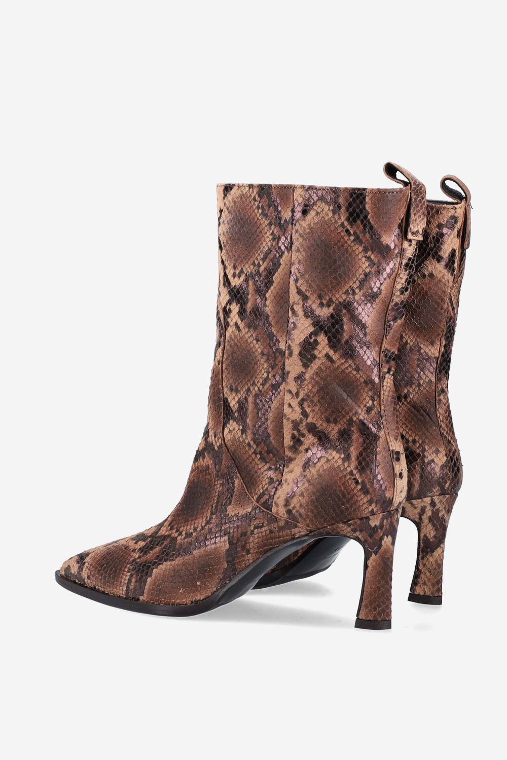 Pitone leather boots