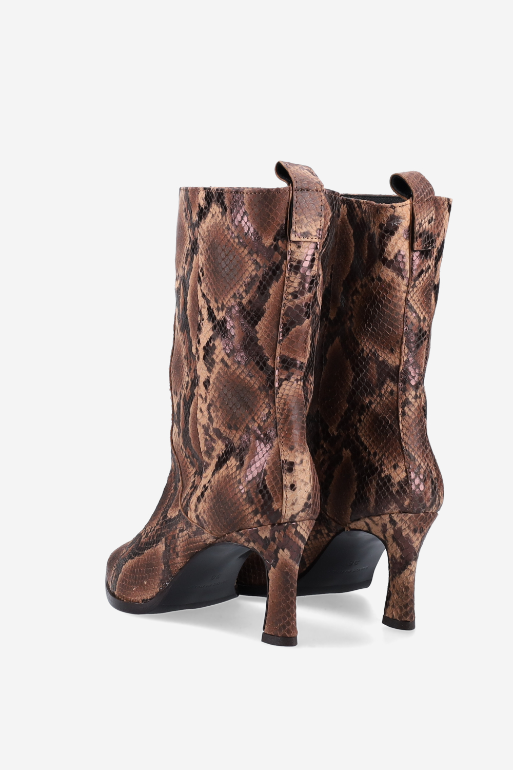 Pitone leather boots