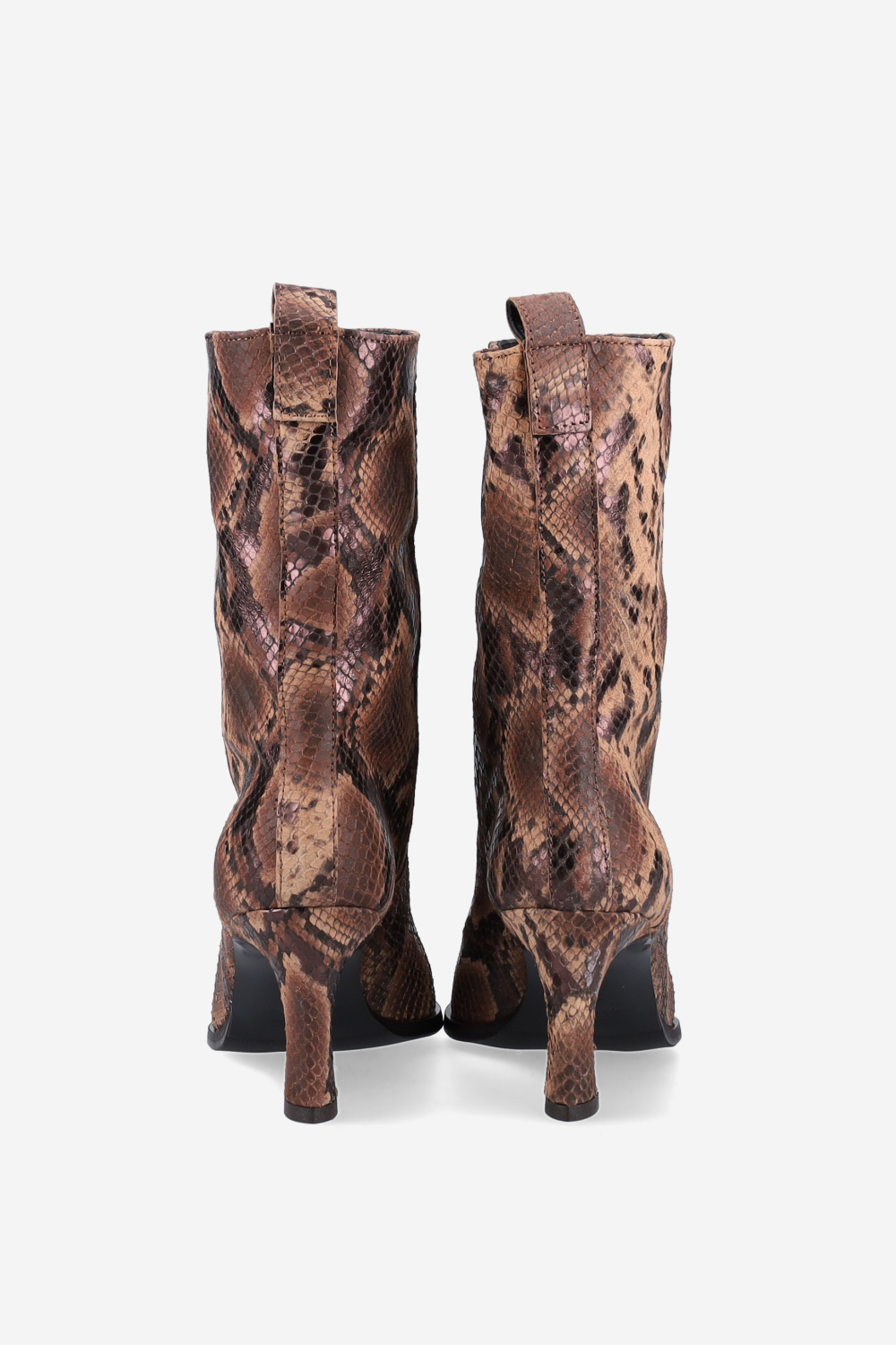 Pitone leather boots