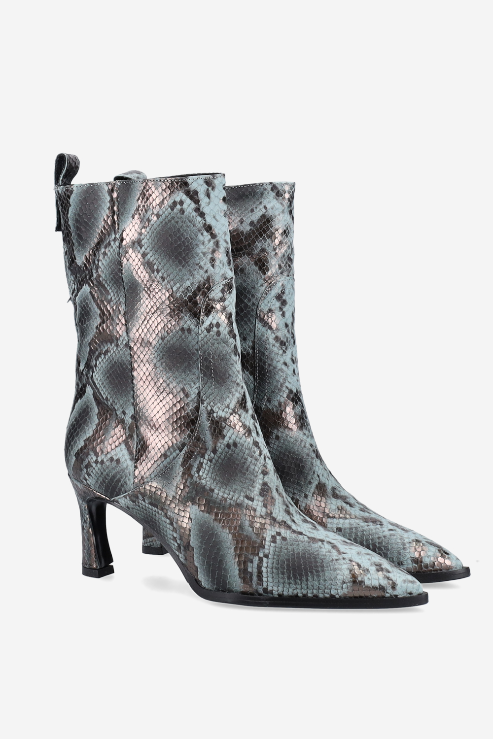 Pitone leather boots