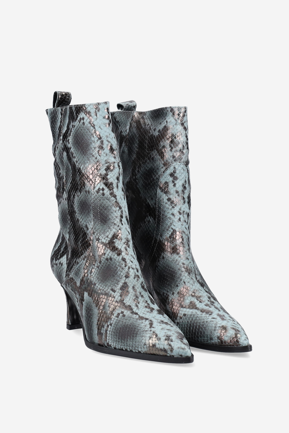 Pitone leather boots