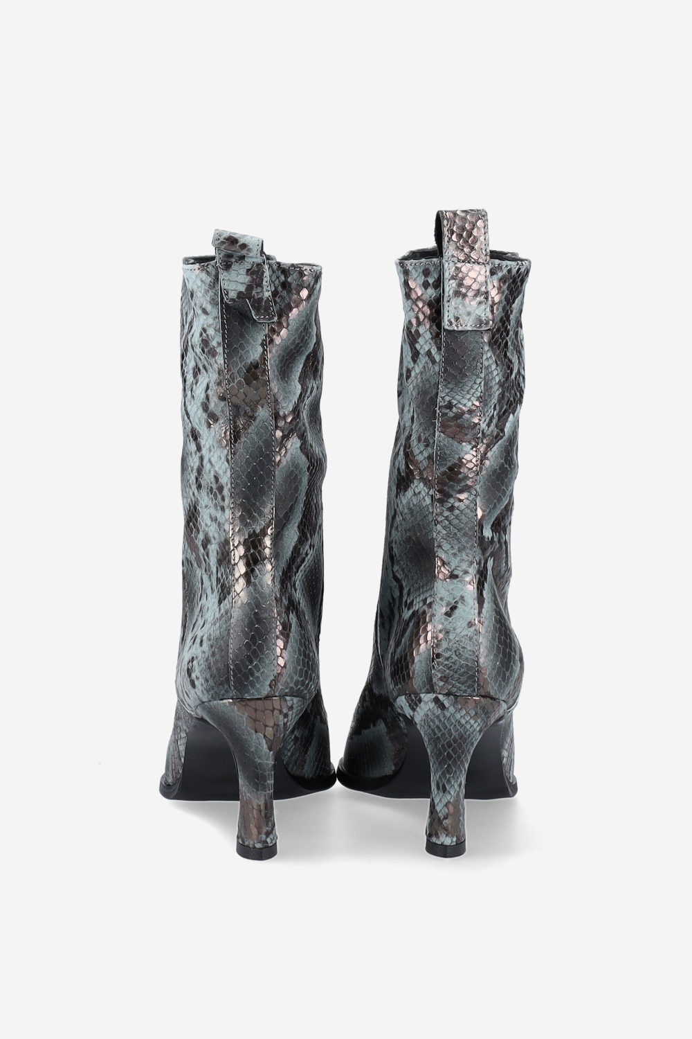 Pitone leather boots