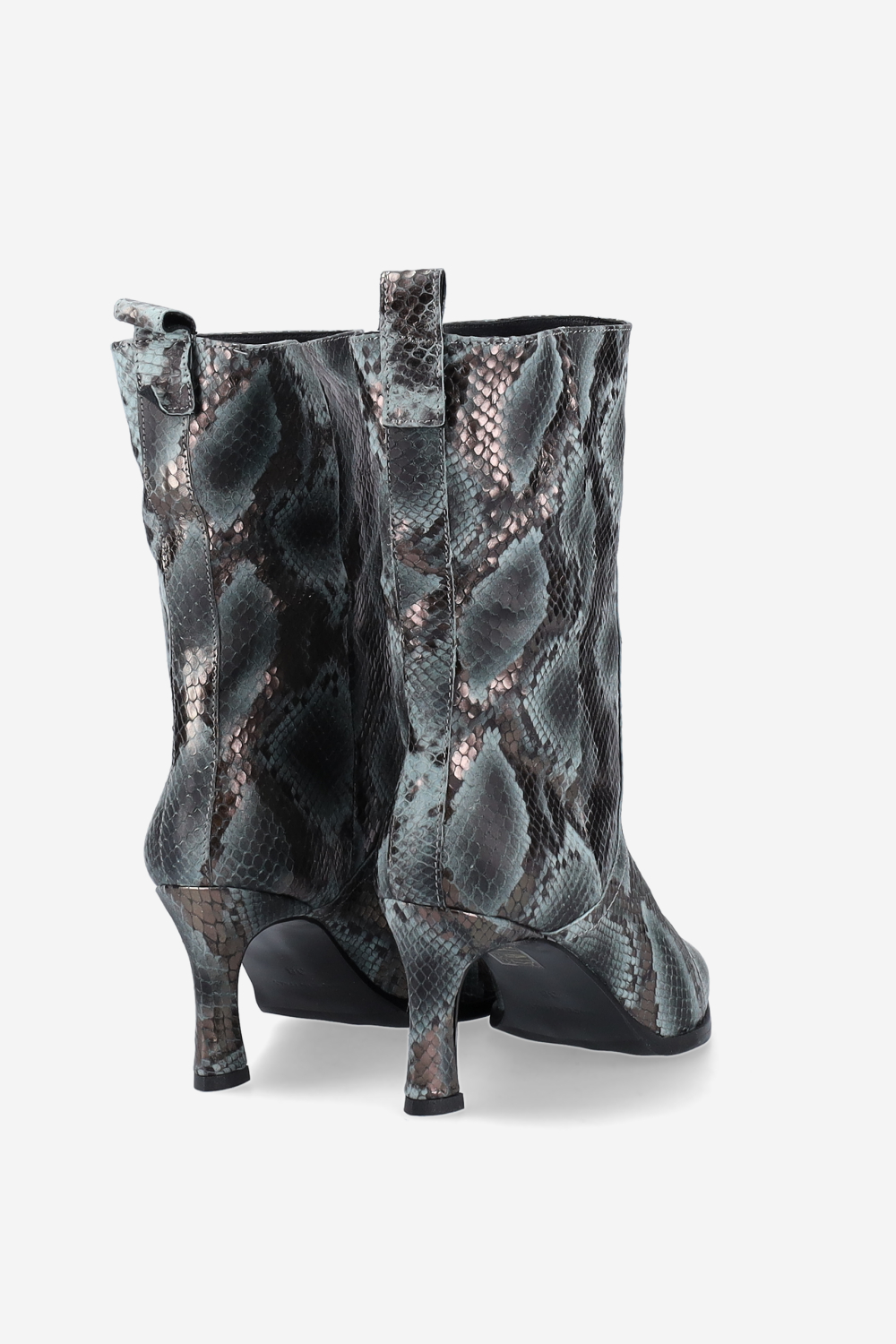 Pitone leather boots