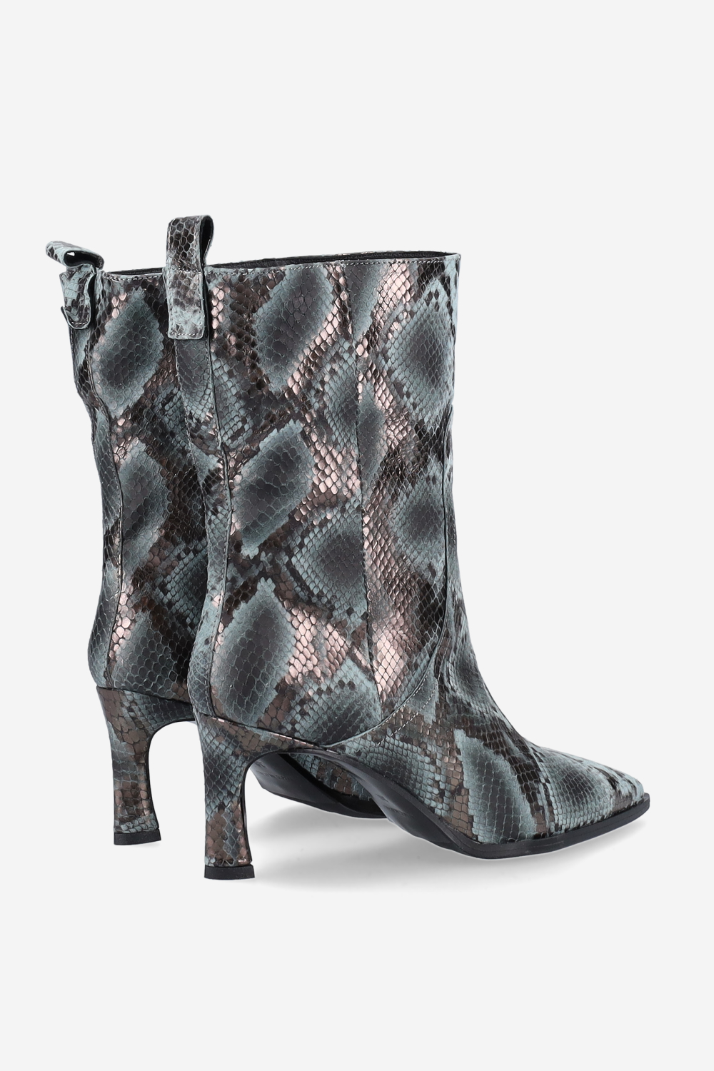 Pitone leather boots