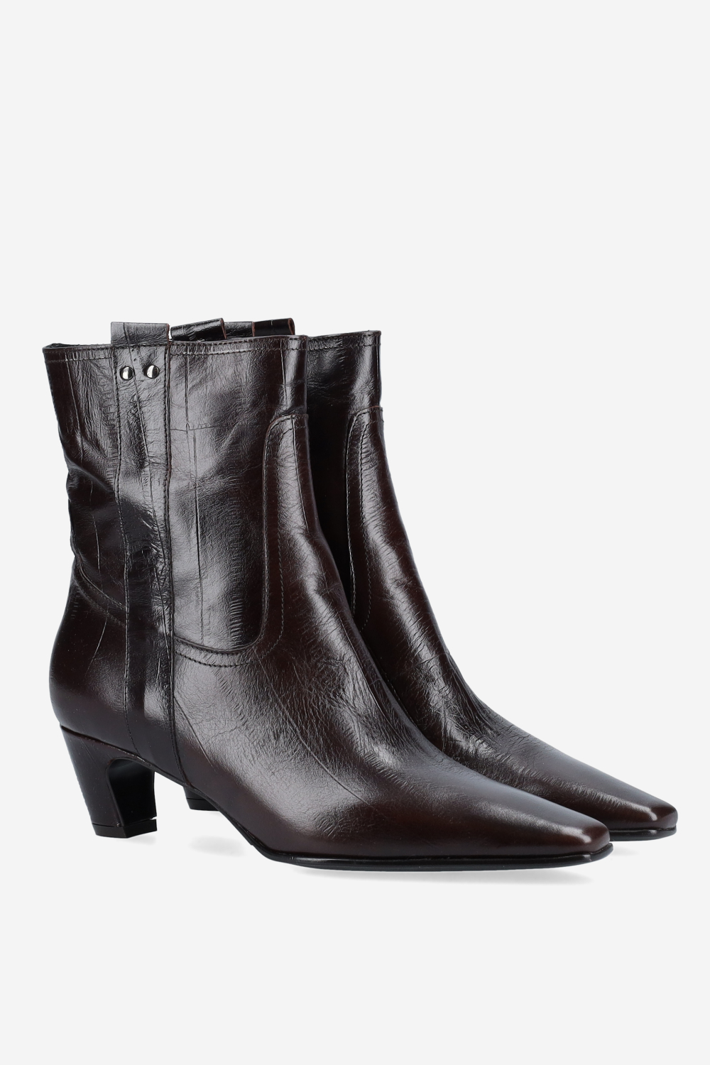 Leather ankle boots