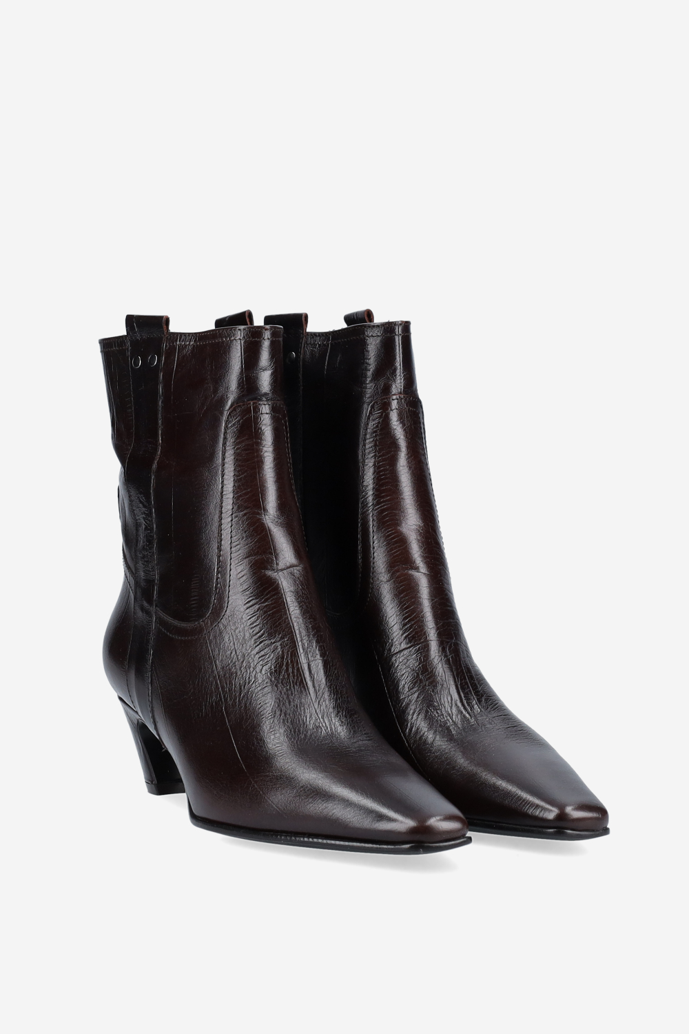 Leather ankle boots