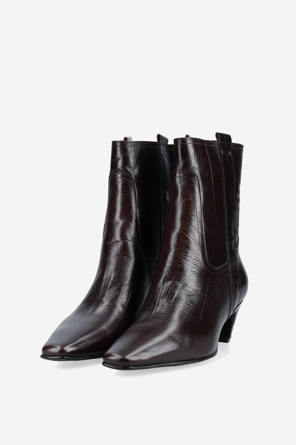 Leather ankle boots