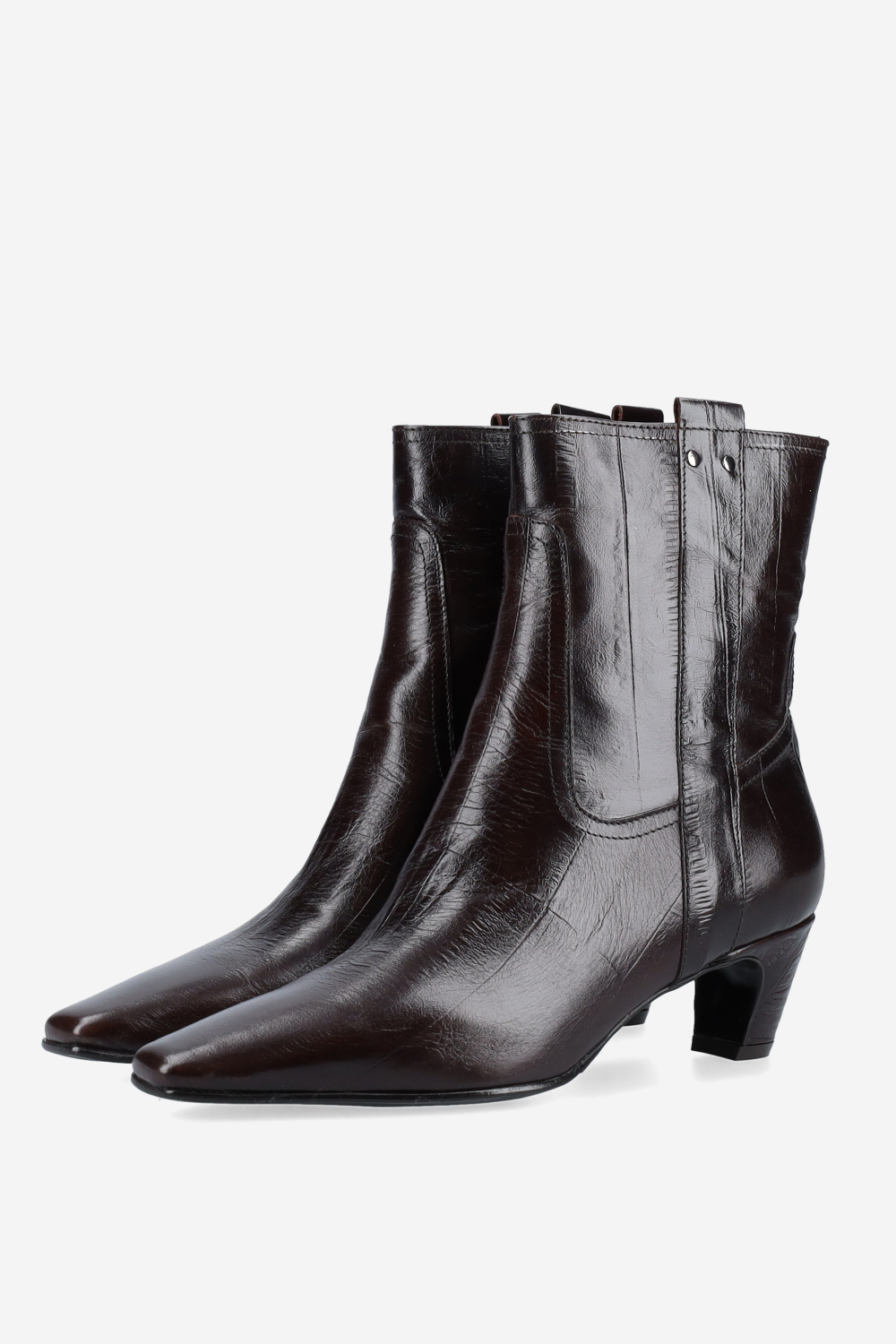 Leather ankle boots