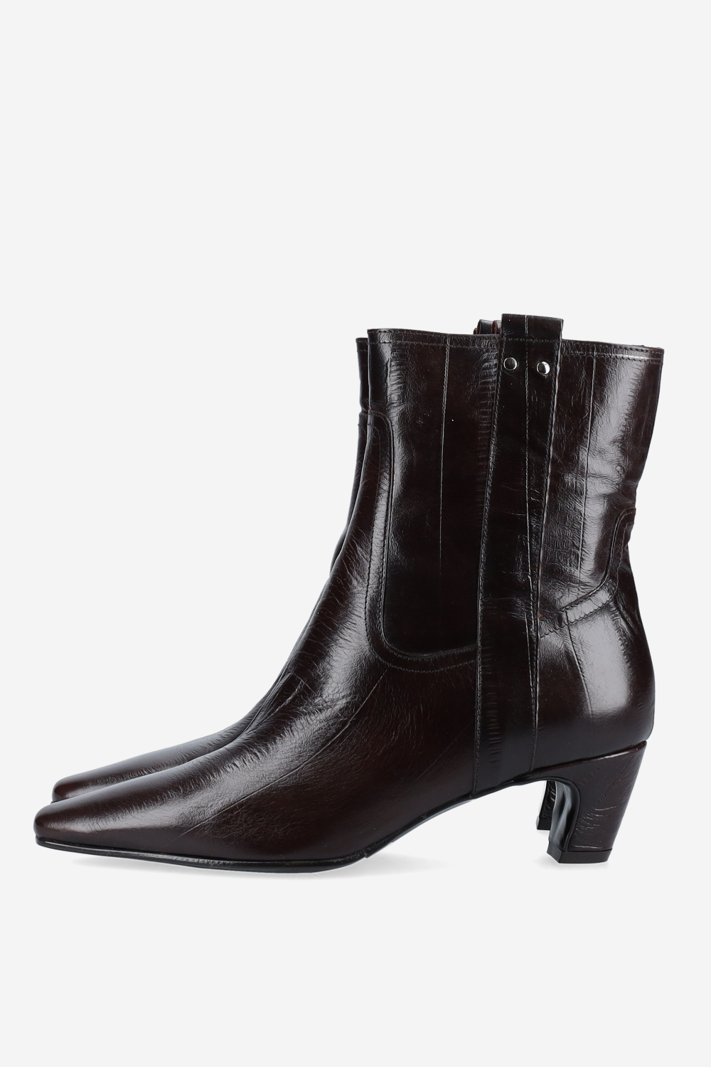 Leather ankle boots