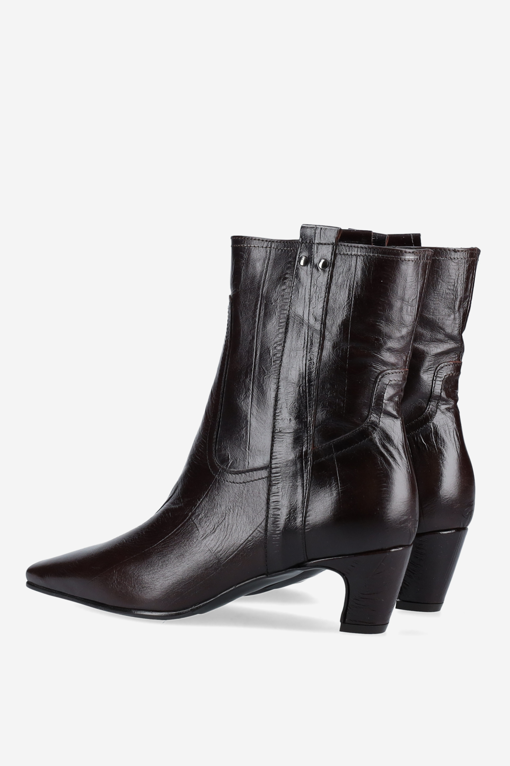 Leather ankle boots