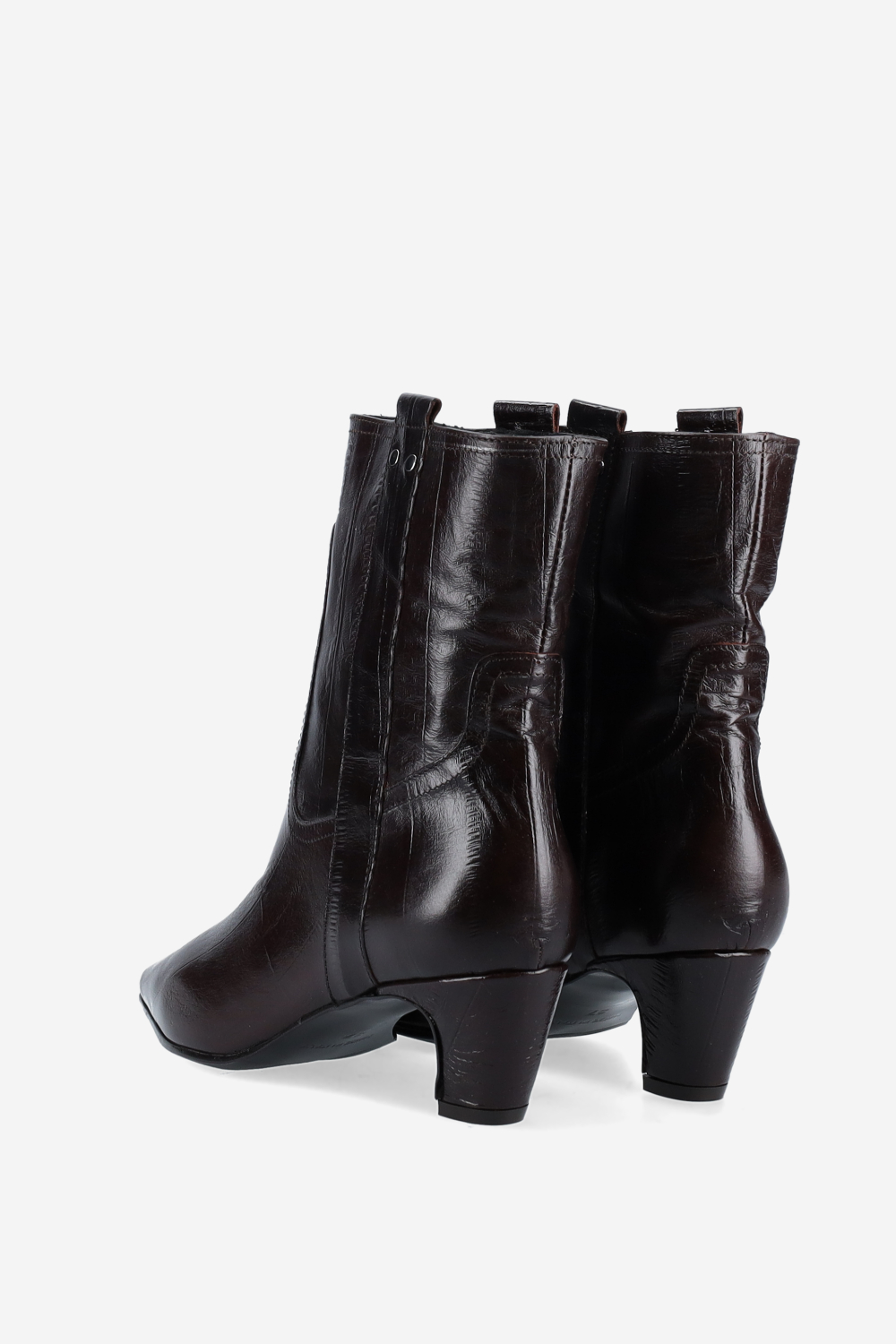 Leather ankle boots
