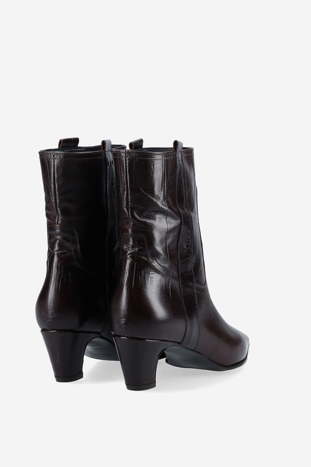 Leather ankle boots