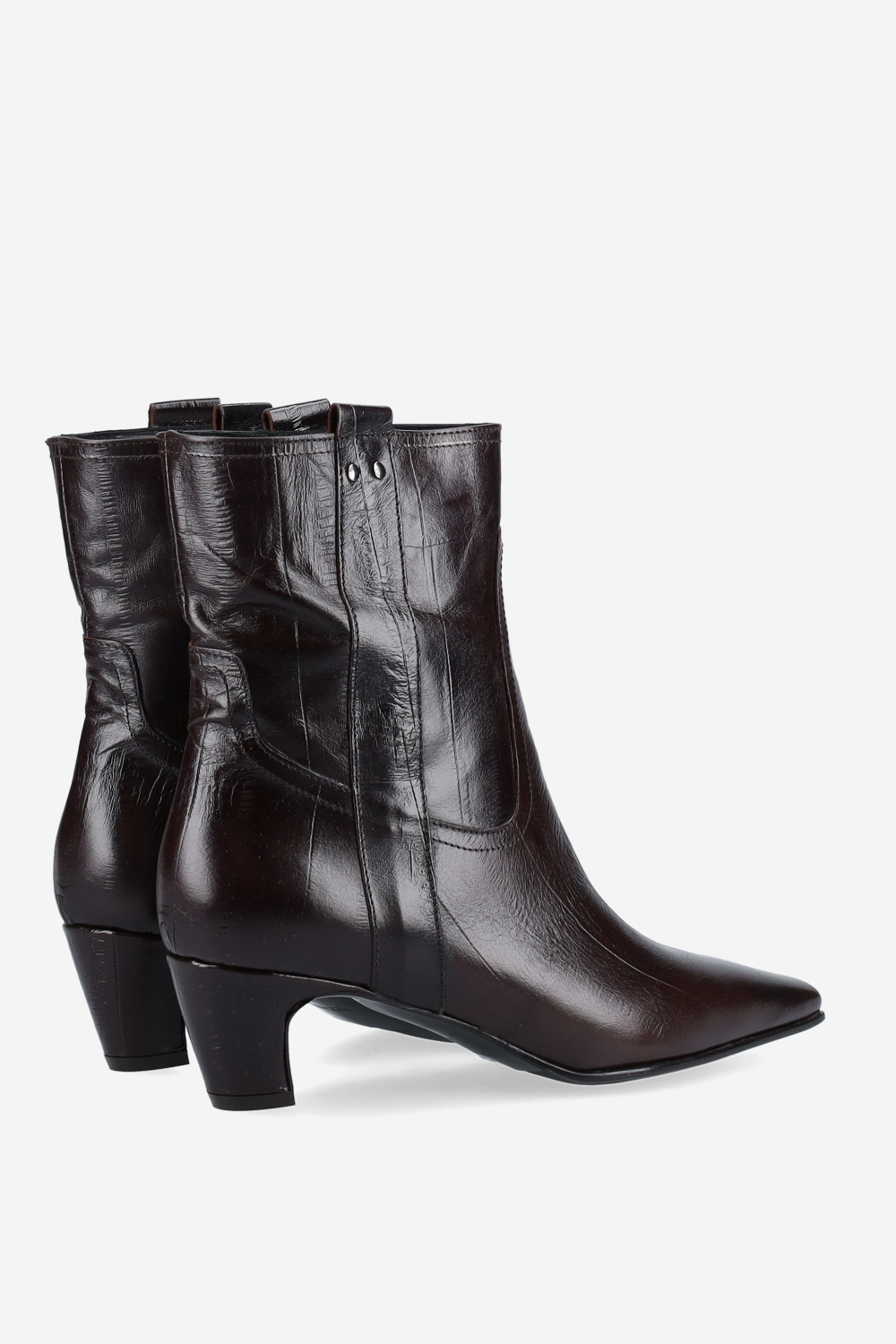 Leather ankle boots