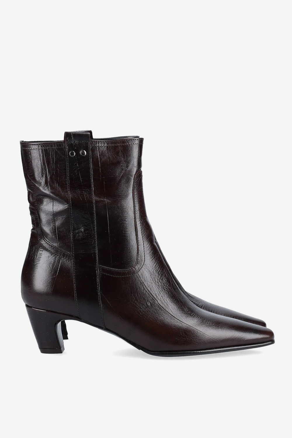 Leather ankle boots