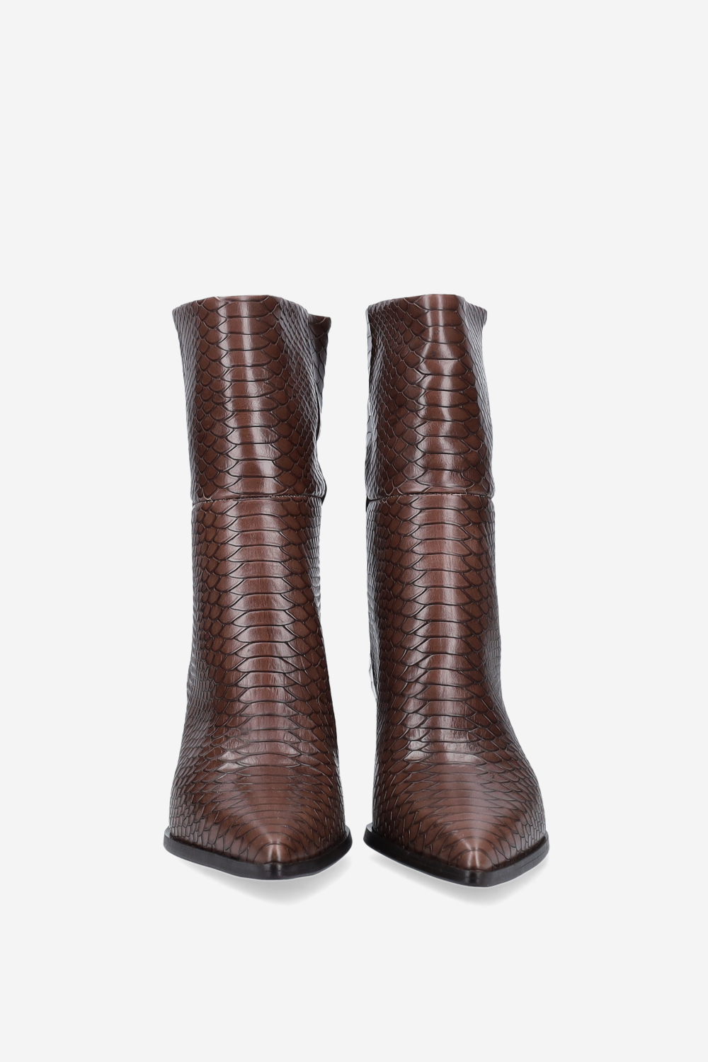 Pitone leather ankle boots