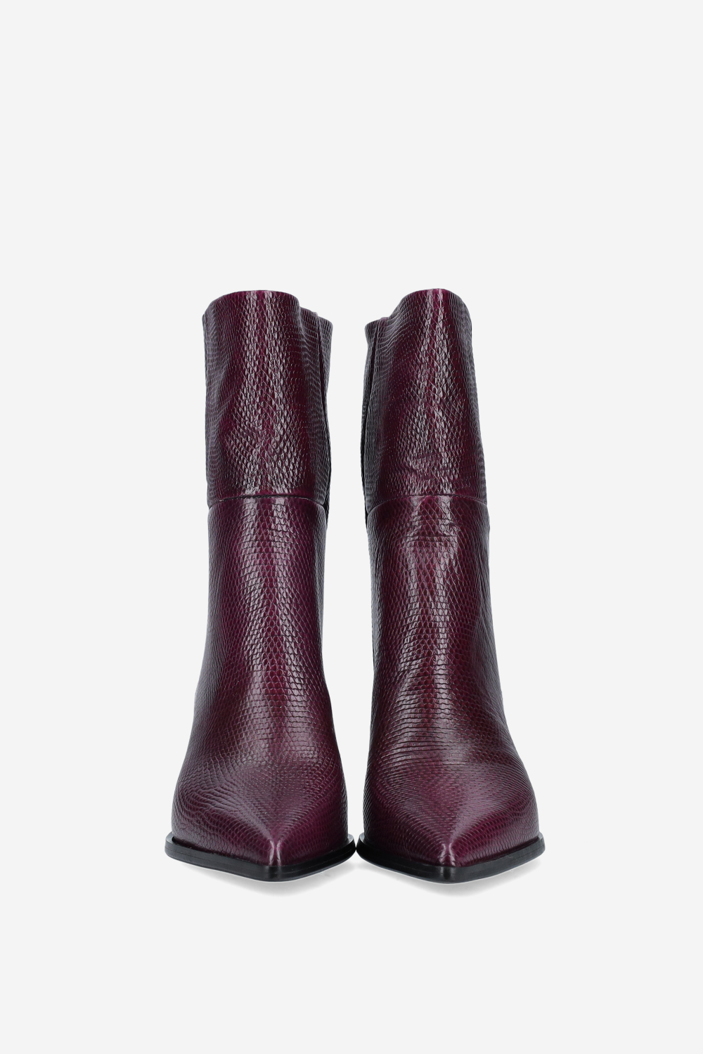 Pitone leather ankle boots
