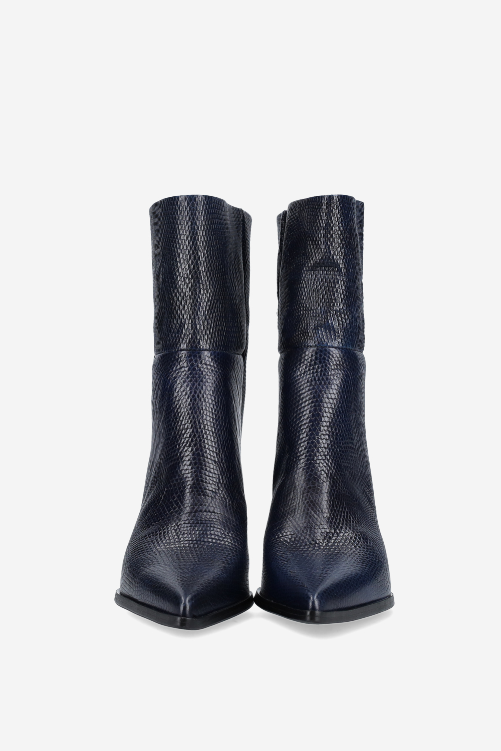 Pitone leather ankle boots