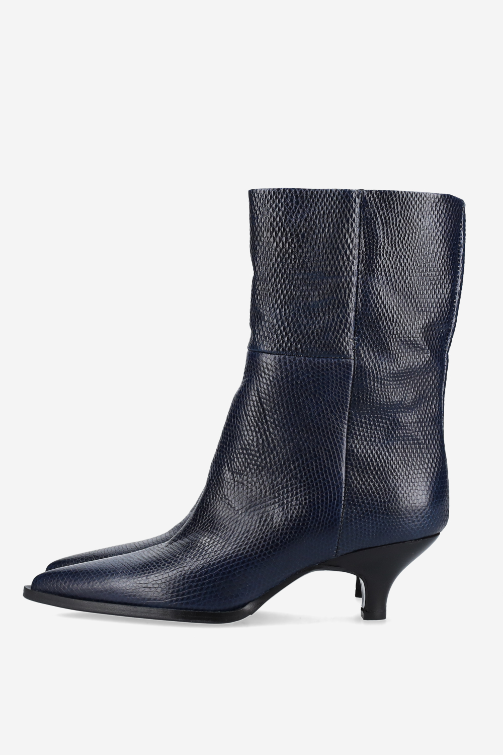 Pitone leather ankle boots