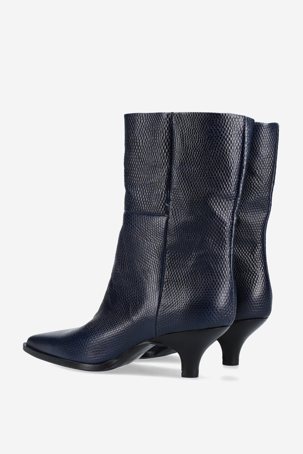 Pitone leather ankle boots