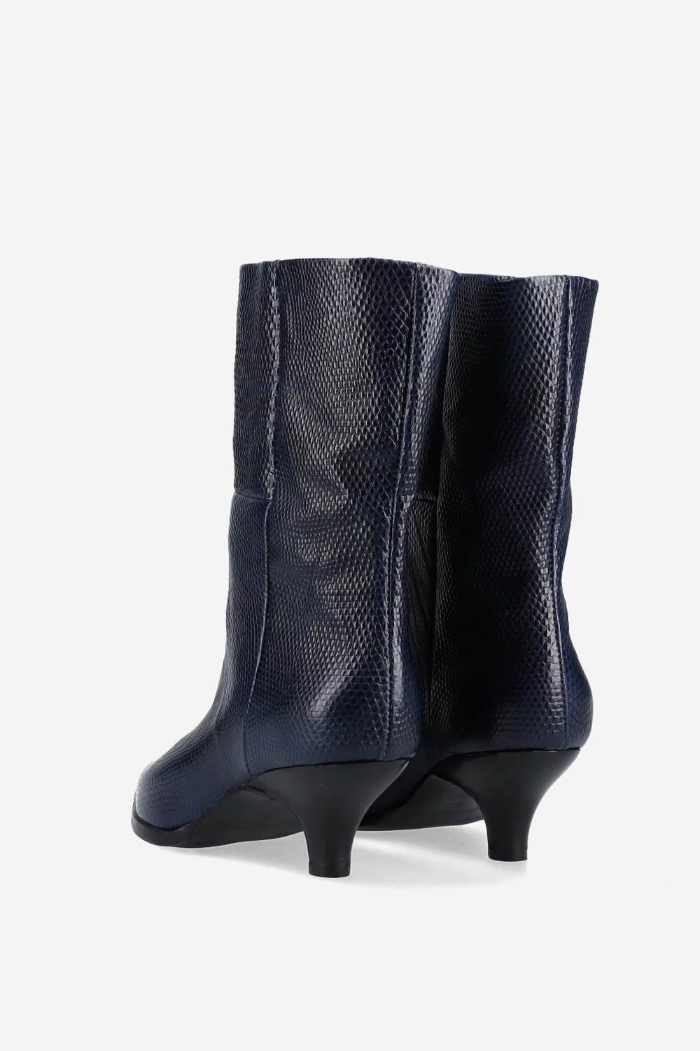 Pitone leather ankle boots