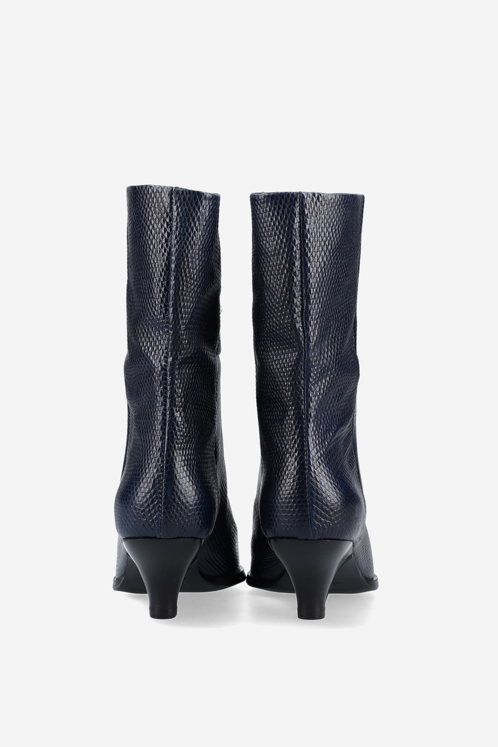 Pitone leather ankle boots