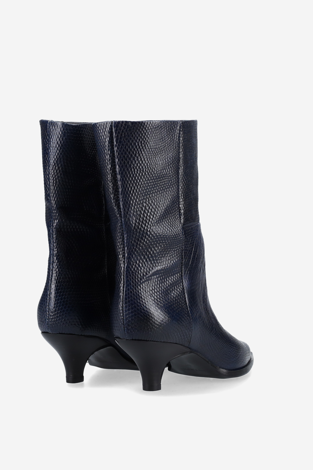 Pitone leather ankle boots