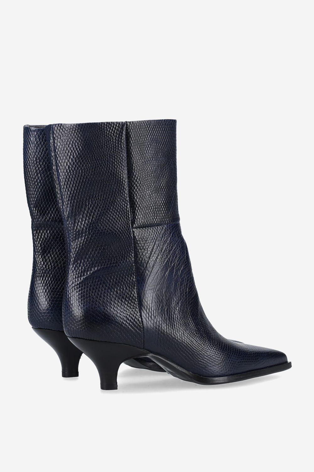 Pitone leather ankle boots