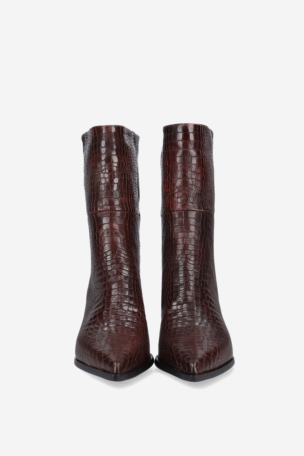 Pitone leather ankle boots