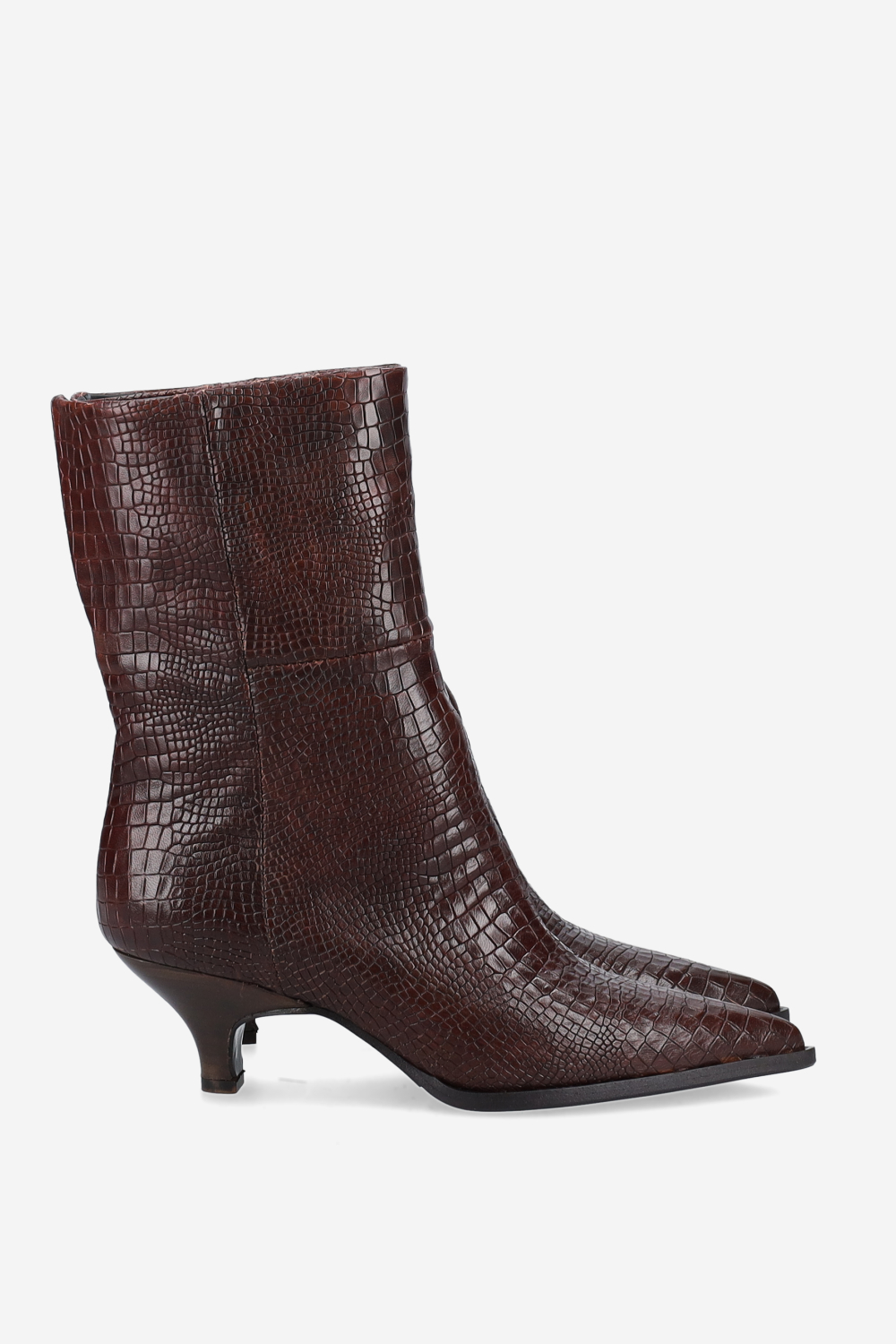 Pitone leather ankle boots